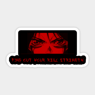 red anime Sticker